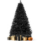 Laintene 6FT Artificial Christmas Tree with 800 Tips, Realistic Fir Xmas Tree for Indoor/Outdoor Decor, Sturdy Metal Stand, Black