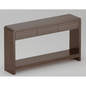 Laintene 55" Console Table with 3 Drawers, Entryway Tables with Storage, Sofa Table Behind The Couch, Mid-Century Foyer Table for Entryway, Hallway, Living Room, Walnut