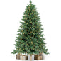 Laintene 6FT Pre-Lit Premium PE+PVC Christmas Tree | 400 Warm White LED Lights, 2085 Realistic Tips, Hinged Design with Storage Bag & Metal Stand