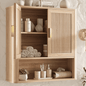 Laintene Bathroom Storage Cabinet, Medicine Cabinet with Adjustable Wood Shelf & Doors, Over The Toilet Storage Wall Cabinet for Laundry Room & Kitchen & Living Room (Natural Oak)