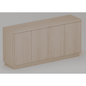 Laintene Sideboard Buffet Cabinet with Storage, 63" Mid-Century Fluted Storage Cabinet with 4 Doors and Adjustable Shelves, Buffet Sideboard for Dining Room, Living Room, Entryway, Natural