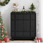 Laintene Sideboard Buffet Cabinet with Storage, Storage Cabinet with 2 Doors and Adjustable Shelves, Accent Style Sideboard for Entryway, Dining Room, Living Room, Black