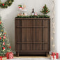 Laintene Sideboard Buffet Cabinet with Storage, Storage Cabinet with 2 Doors and Adjustable Shelves, Accent Style Sideboard for Entryway, Dining Room, Living Room, Walnut