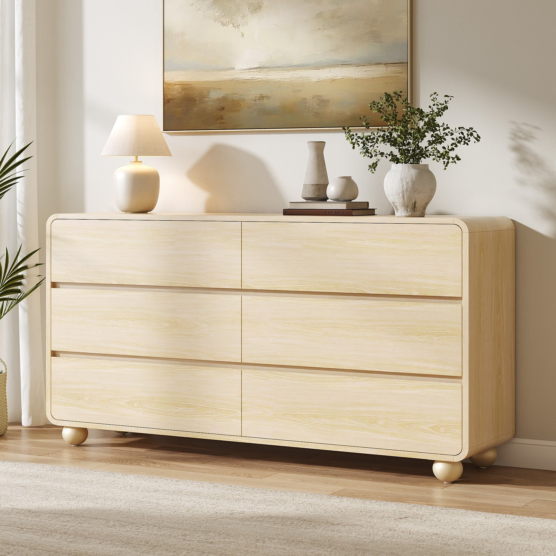 Laintene Modern 6 Drawers Dresser for Bedroom, 53 Laintene Modern 6 Drawers Dresser for Bedroom, 53