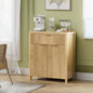 Laintene Sideboard Buffet Cabinet with Storage Drawer, Fluted Storage Cabinet with Adjustable Shelf for Dining Living Room, Entryway, Natural Oak